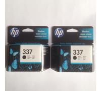 2 x HP Black Original OEM Inkjet Cartridges No 337 - C9364EE