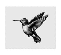 2 x 'Hummingbird in Flight' Microfibre Lens/Glasses Cleaning Cloths (LC00025908)