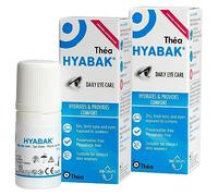 2 x Hyabak Eye Drops - Moisturising & Refreshing Drops | Gentle and Long-Lasting Relief From Long Screen Use & Contact Lens Wearers | Preservative-Free | Pack of 2 x 10ml (600 Drops)