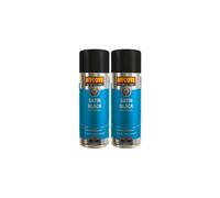 2 x Hycote Satin Black Spray Paint Aerosol Car Multi-Purpose Preparation 400ML