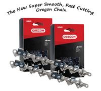 2 x Hyundai 20" P6220C 62cc Chainsaw Saw Chain Pro Quality by Oregon