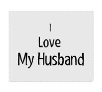 2 x 'I Love My Husband' Microfibre Lens/Glasses Cleaning Cloths (LC00026015)