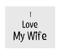 2 x 'I Love My Wife' Microfibre Lens/Glasses Cleaning Cloths (LC00026016)