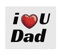 2 x 'I Love You Dad' Microfibre Lens/Glasses Cleaning Cloths (LC00032113)