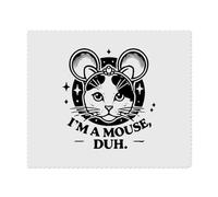 2 x 'I'm a Mouse Duh' Microfibre Lens/Glasses Cleaning Cloths (LC00027816)