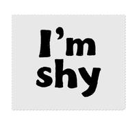 2 x 'I'm Shy' Microfibre Lens/Glasses Cleaning Cloths (LC00030960)