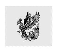 2 x 'Immortal Phoenix Bird' Microfibre Lens/Glasses Cleaning Cloths (LC00028539)