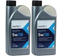 2 x IMPEX® Semi Synthetic Car Motor Gasoline Petrol Diesel Engine Oil 5W/30 5W-30 1L 1 Litre