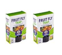 2 x Indoor Fruit Fly Traps - Non Toxic Home Kitchen Insect Fruit Fly Control - Fly Catcher - Liquid Fruit Fly Catcher - Effective Control - 40ml