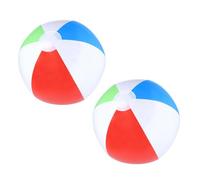 2 x Inflatable Panel Beach Ball Large 24 Inch for Summer Holiday Outdoor Beach Game Swimming Pool Party Toys Blow Up for Kids to Adult