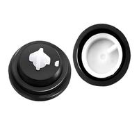 2 x Inlet Float Valve Diaphragm Washer - Spare Rubber Ball Valve WASHERS - Replacement Diaphragm Washer - FITS for All SIAMP Inlet VALVES Black