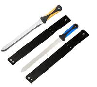 2 x Insulation Board Tool with Scabbard (Blue + Yellow) Foam, Wool Cutting Tool 420mm Stainless, Saw RockWool (2YHBH)