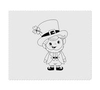 2 x 'Irish Leprechaun' Microfibre Lens/Glasses Cleaning Cloths (LC00030754)