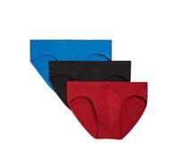 2(X)IST Men's Cotton Stretch No Show Brief 3-Pack - black - XL