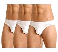 2(X)IST Men's Cotton Stretch No Show Brief 3-Pack - white - Large