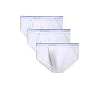 2(X)IST Men's Cotton Stretch Sport Brief 3-Pack, White, Medium