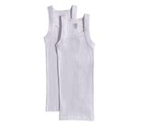 2(X)IST Mens Essential Cotton Square Cut Tank 2-Pack, Pure White, XL