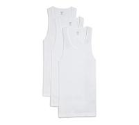 2(X)IST Men's Essential Cotton Tank Top 3-Pack, Pure White, Medium
