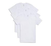2(X)IST Mens Essential Cotton V-Neck T-Shirt 3-Pack, White Natural, XL