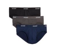 2(X)IST Men's Micro Speed Dri No Show Brief 3-Pack, Black/Charocal/Varsity, LG