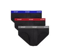 2(X)IST Men's Micro Speed Dri No Show Brief 3-Pack, Lapis/Scotts Red/Sharkskin, X-Large