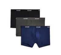 2(X)IST Men's Micro Speed Dri No Show Trunk 3-Pack, Black/Charcoal/Varsity Navy, Medium