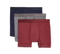 2(X)IST mens Pima Cotton 6.5'' Boxer Brief 3-pack, Navy Blazer/Tawny Port/Jet, XL