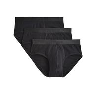 2(X)IST mens Pima Cotton Contour Pouch Brief 3-pack, Black 3-pack, SM