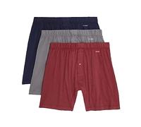 2(X)IST mens Pima Cotton Knit Boxer 3-pack, Navy Blazer/Tawny Port/Jet, XL