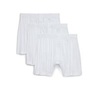 2(X) IST Men's Pima Cotton Knit Boxer 3-pack, White 3-pack, M