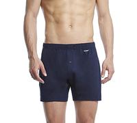 2(X)IST mens Pima Cotton Knit Boxer - blue - Large