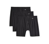 2(X) IST mens Pima Cotton Knit Boxers 3-pack, Black 3-pack, XL