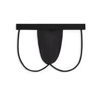 2(X)IST mens Sliq Jock Strap, Black Beauty, XL