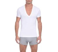 2(X)IST Pima Cotton Slim Fit Deep V-Neck T-Shirt Underwear, White, Medium