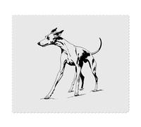 2 x 'Italian Greyhound' Microfibre Lens/Glasses Cleaning Cloths (LC00028368)