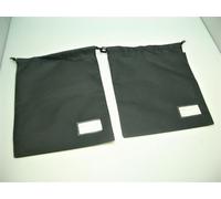2 X Jabra 8" X 10" BLACK Carrying Pouch for BiZ 1900 2300 2400 telephone Headset