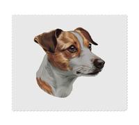 2 x 'Jack Russel Terrier Side View' Microfibre Lens/Glasses Cleaning Cloths (LC00029015)
