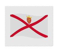 2 x 'Jersey Flag' Microfibre Lens/Glasses Cleaning Cloths (LC00025109)