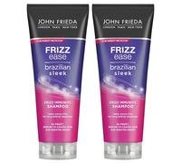 John Frieda Frizz Ease Brazilian Sleek Frizz Immunity Shampoo 250ml, Moisturising Shampoo for Dry, Frizzy Hair