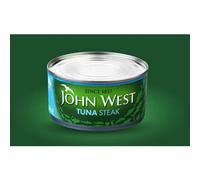2 x John West Tuna Steak in Brine 12 x 160g