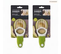 Joseph Joseph GoAvocado, 3-in-1 Avocado Tool with soft grip handle, Green