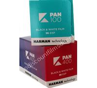 2 x KENTMERE PAN (ILFORD) 35mm 36exp B&W CAMERA FILM TRIAL PACK - 1st Class Post