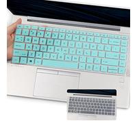 2 x Keyboard Cover for 2021 2022 New HP EliteBook 840 G7 G8 14 Inch Notebook, HP EliteBook 845 G7 G8 14 Inch Notebook PC Model Laptop US Keyboard Cover-HotBlue+Clear