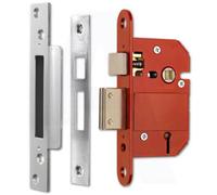 2 x KEYED Alike SASH Lock ERA Fortress 76mm or 3" 5 Lever BS 361-32 Satin