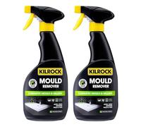 2 x Kilrock Mould Remover Spray 500ml Fast Acting Cleaner for Black Mould on Bathroom Tiles Grout Silicone Seals and Walls Powerful Formula for Household Surface Cleaning