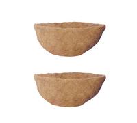 2 X Kingfisher 40Cm 16 Inch Hanging Basket Coco Liner Replacement Flower Planter
