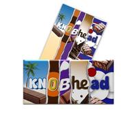 2 x Knobhead - Funny Chocolate Novelty Wrappers Insults Joke Valentines Fathers Mothers Day Birthday Secret Santa Gift Present Rude present (Chocolate Bar Not Included)