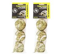 2 X KOMODO TORTOISE HAY COOKIES WITH DANDELION DELICIOUS HAY TREAT 3 PIECES 200G