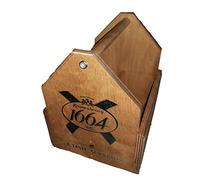 2 x Kronenbourg 1664 Pub/Restaurant Wooden Condiments Holders
