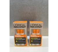 2 x L’Oréal Men Expert Hydra Energetic Anti-Fatigue SPF 15 Moisturiser 50ml